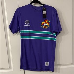 NWT Jokerit Helsinki Finland Hockey Tee Purple Graphic Men's Shirt size S